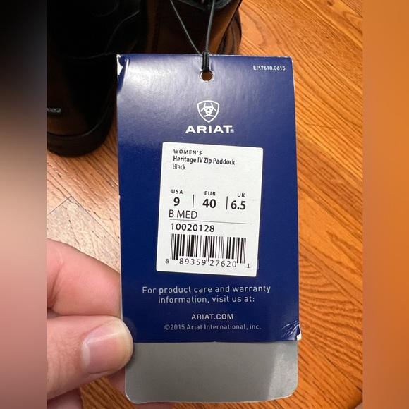 Ariat Women's Heritage IV Zip Paddock Boot Style 10020128 SIZE 9B - Picture 12 of 12